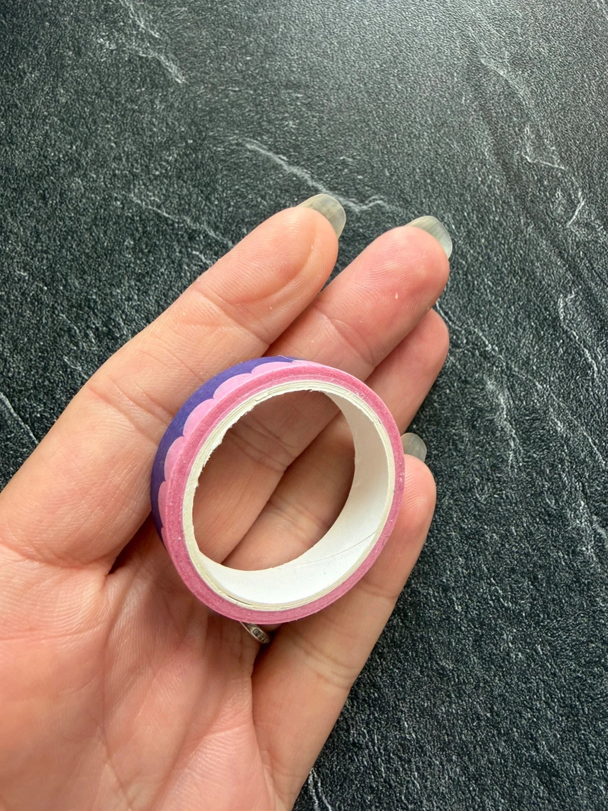 Roze violet bicolore washi-lint – photo 3